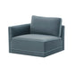 Willow Performance Velvet Modular LAF Corner Chair - Blue