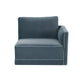 Willow Performance Velvet Modular RAF Corner Chair - Blue