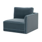 Willow Performance Velvet Modular RAF Corner Chair - Blue