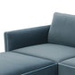 Willow 6-Piece Performance Velvet Modular U Sectional - Blue