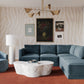 Willow 5-Piece Performance Velvet Modular Right Facing Sectional - Blue