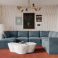Willow 7-Piece Performance Velvet Modular Large Chaise Sectional - Blue