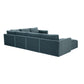 Willow 7-Piece Performance Velvet Modular Large Chaise Sectional - Blue