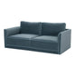 Willow 74" Performance Velvet Modular Loveseat - Blue
