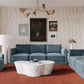 Willow 105" Performance Velvet Modular Sofa - Blue