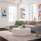 Serena 3-Piece Performance Velvet Chaise Sectional - Grey / LAF