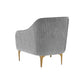 Serena Performance Velvet Accent Chair - Grey