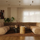 Zenith 8-Piece Latte Brown Performance Velvet Modular U-Sectional