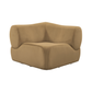 Zenith Latte Brown Performance Velvet Corner Wedge