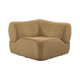 Zenith Latte Brown Performance Velvet Corner Wedge