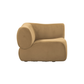 Zenith Latte Brown Performance Velvet Corner Wedge