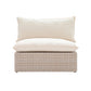 Cali Natural Wicker Outdoor Armless Chair