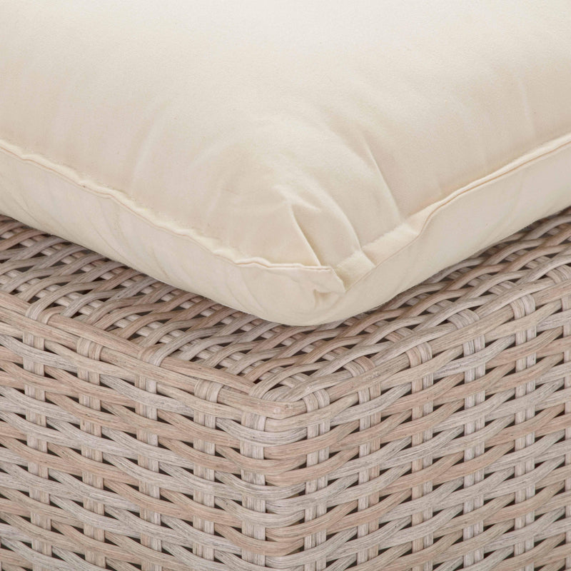 Cali Natural Wicker Outdoor Armless Chair