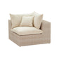 Cali Natural Wicker Outdoor Corner Chair