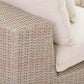 Cali Natural Performance Fabric &amp; Natural Wicker Modular Outdoor Sectional