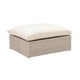 Cali 39" Natural Wicker Outdoor Ottoman / Coffee Table