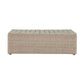 Cali 39" Natural Wicker Outdoor Ottoman / Coffee Table