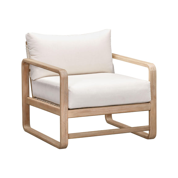 Palata Cream Performance Fabric Outdoor Accent Chair