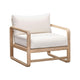 Palata Cream Performance Fabric Outdoor Accent Chair