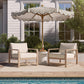 Palata Cream Performance Fabric Outdoor Accent Chair