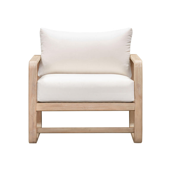 Palata Cream Performance Fabric Outdoor Accent Chair