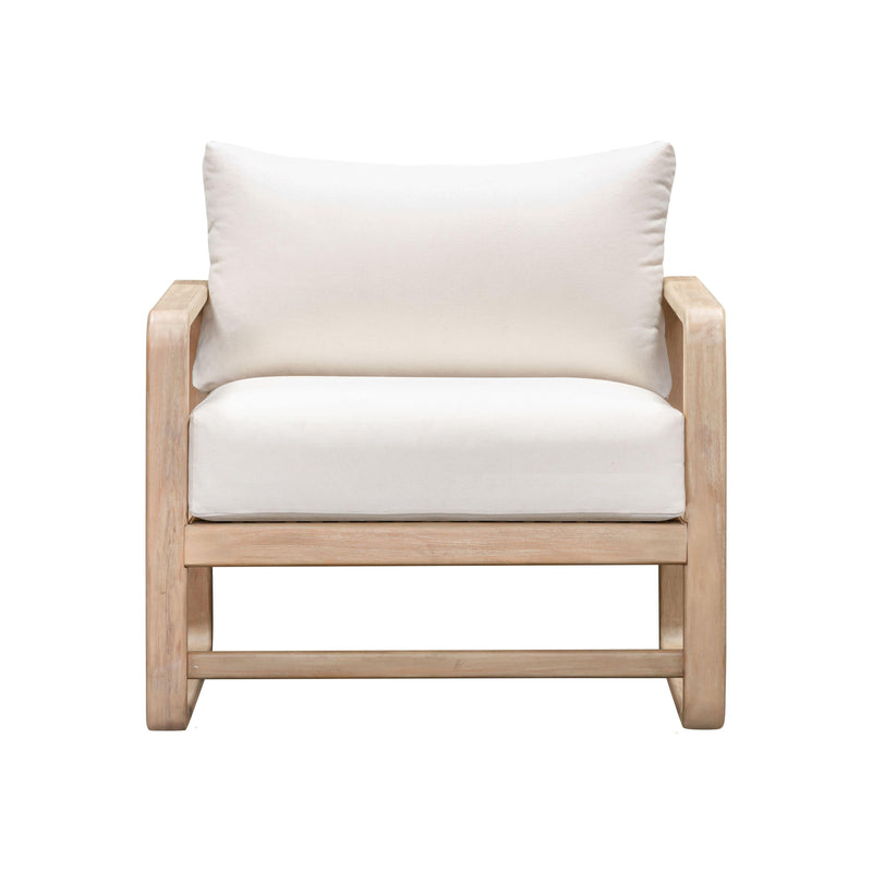 Palata Cream Performance Fabric Outdoor Accent Chair