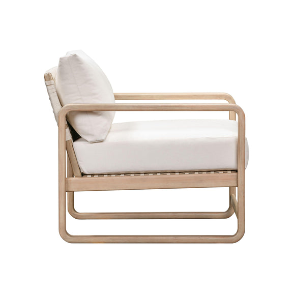 Palata Cream Performance Fabric Outdoor Accent Chair