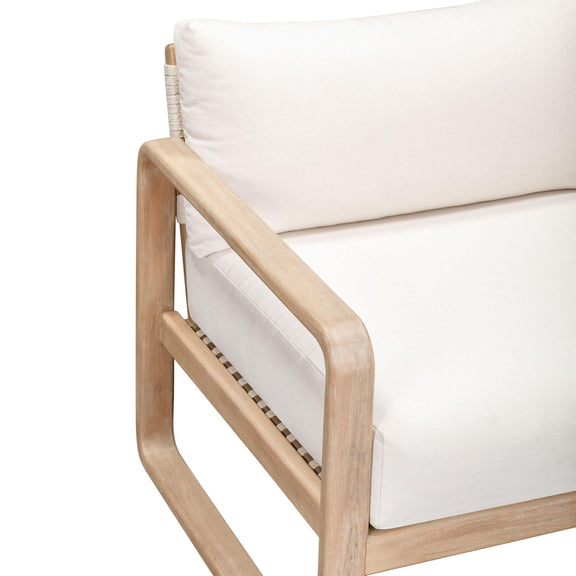 Palata Cream Performance Fabric Outdoor Accent Chair
