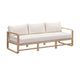 Palata 84" Cream Performance Fabric Outdoor Sofa