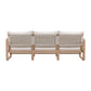 Palata 84" Cream Performance Fabric Outdoor Sofa