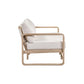 Palata 84" Cream Performance Fabric Outdoor Sofa
