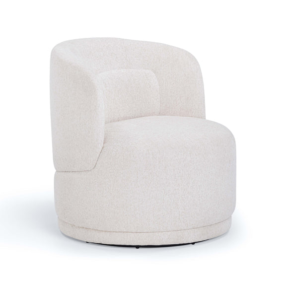 Massa Textured Performance Fabric Swivel Accent Chair - Beige