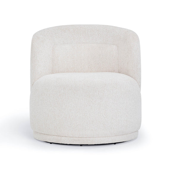 Massa Textured Performance Fabric Swivel Accent Chair - Beige