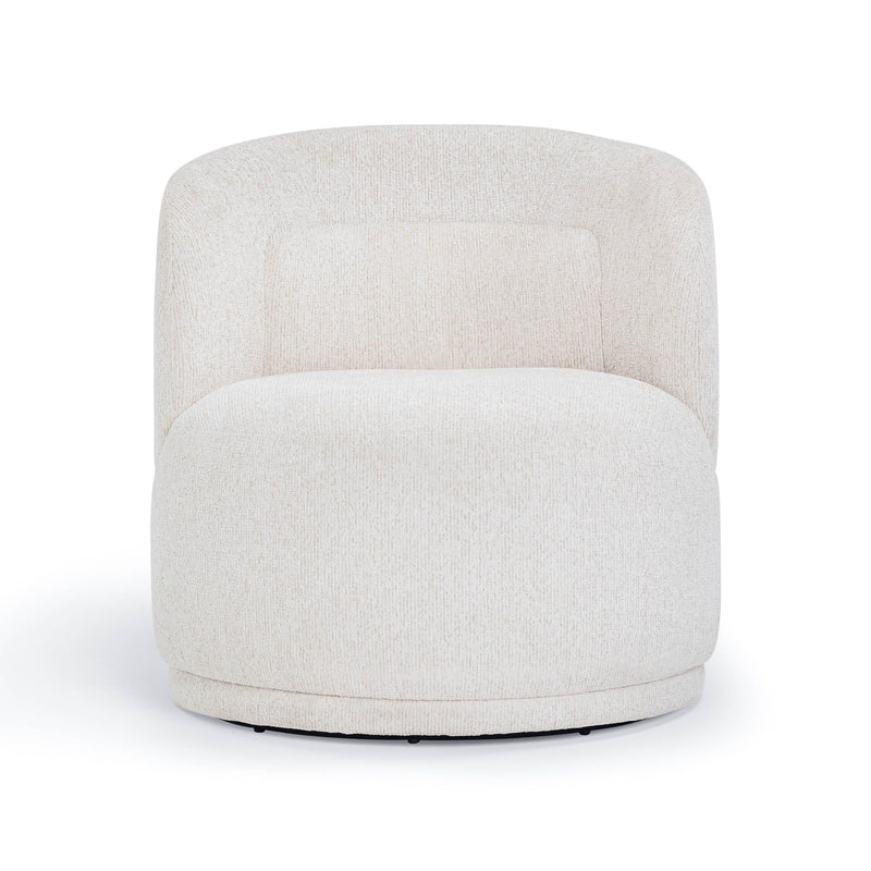 Massa Textured Performance Fabric Swivel Accent Chair - Beige