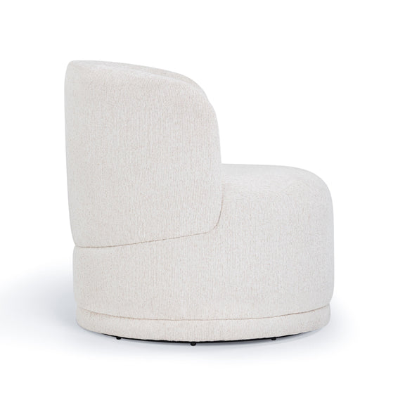 Massa Textured Performance Fabric Swivel Accent Chair - Beige