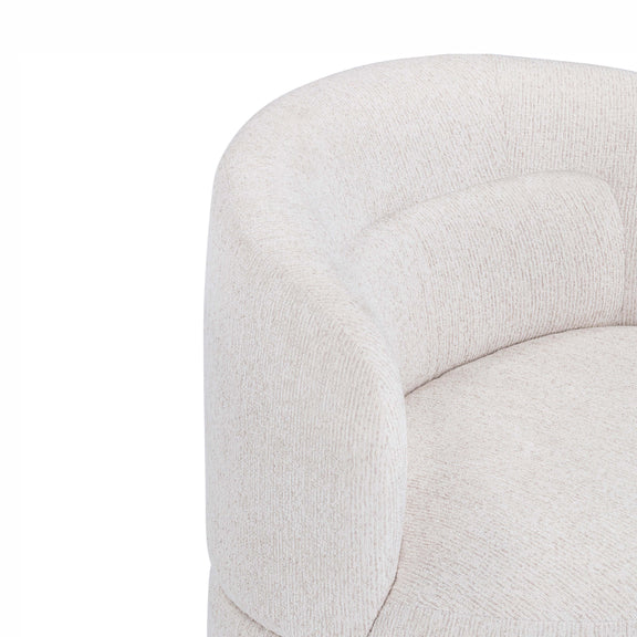 Massa Textured Performance Fabric Swivel Accent Chair - Beige