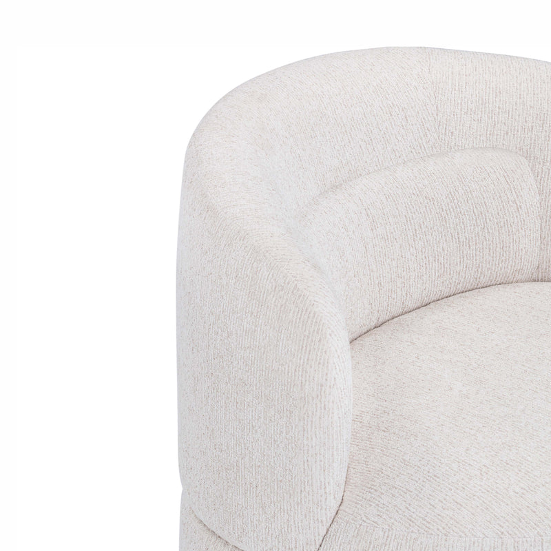 Massa Textured Performance Fabric Swivel Accent Chair - Beige