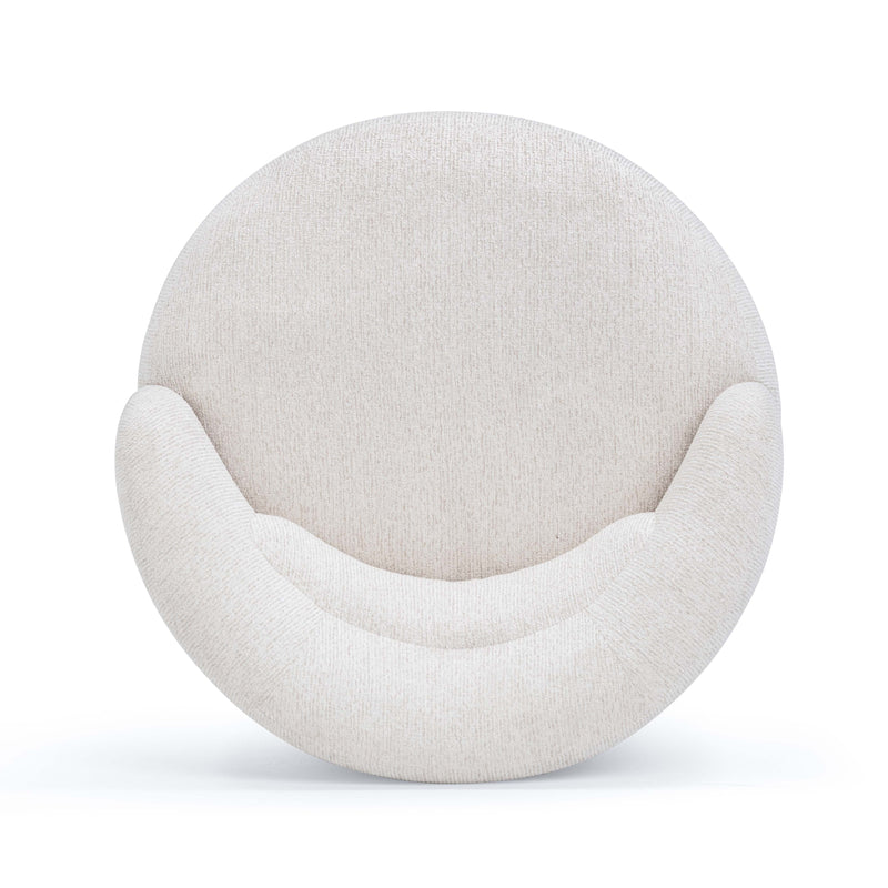 Massa Textured Performance Fabric Swivel Accent Chair - Beige