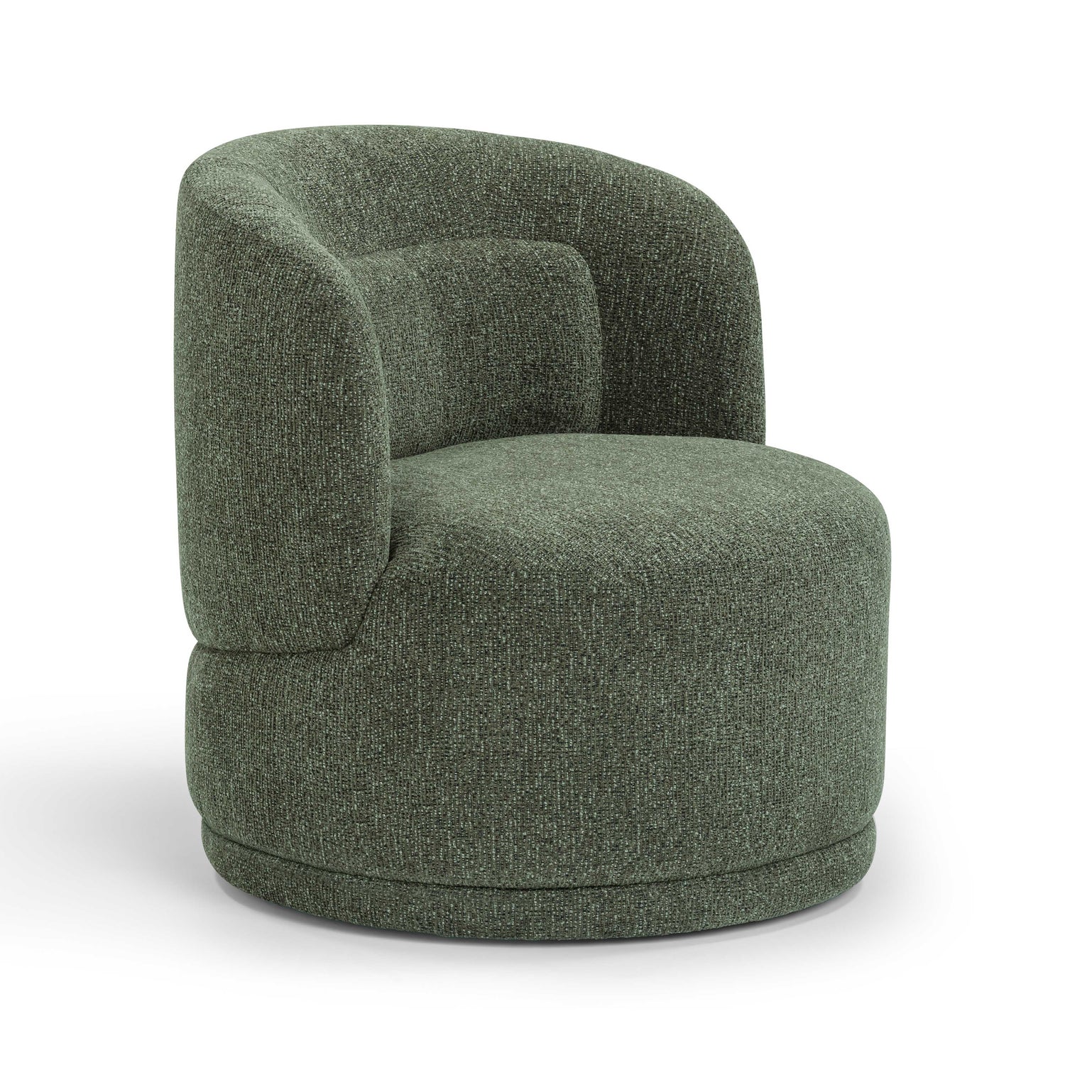 Massa Textured Performance Fabric Swivel Accent Chair - Green