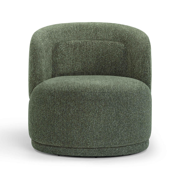 Massa Textured Performance Fabric Swivel Accent Chair - Green
