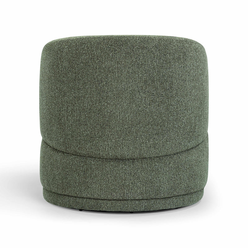 Massa Textured Performance Fabric Swivel Accent Chair - Green