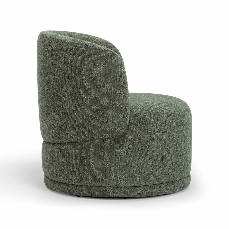 Massa Textured Performance Fabric Swivel Accent Chair - Green