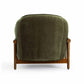 Piedmont Upcycled Contract-Grade Chenille Accent Chair - Green