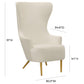 Julia Cream Wingback Chair