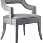 Tiffany Grey Velvet Chair