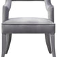 Tiffany Grey Velvet Chair