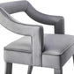 Tiffany Grey Velvet Chair
