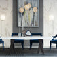 Tiffany Navy Velvet Chair
