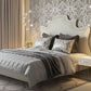 Serenity Cream Velvet Bed in King