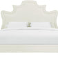 Serenity Cream Velvet Bed in King